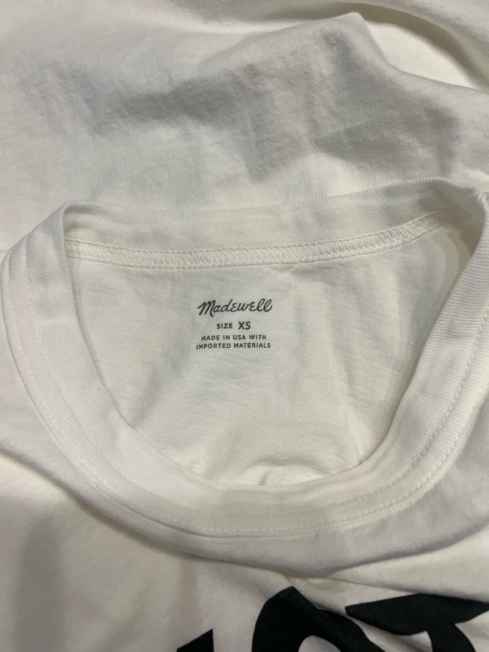 Madewell Women’s White Vote Graphic Tomboy Tee, Size XS - Picture 9 of 11